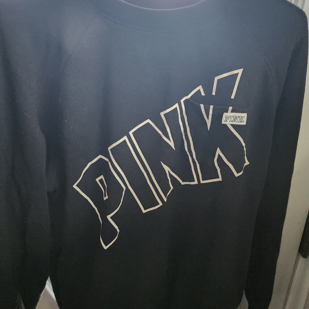 "Pink" Black Sweater